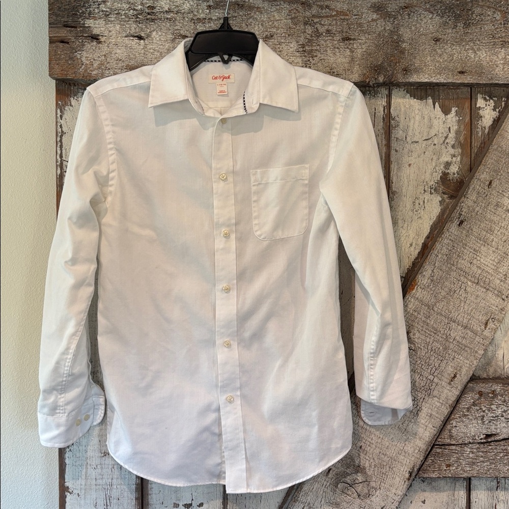 Cat & Jack Classic White Long Sleeve Shirt